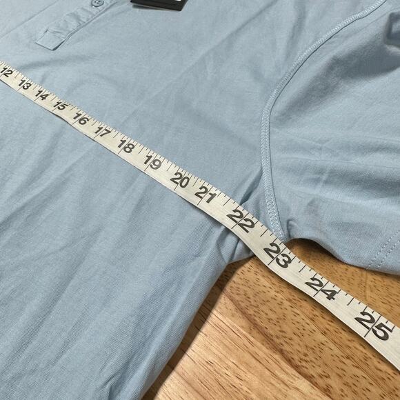 ATM Anthony Thomas Melillo NWT Classic Jersey Polo Blue Size XL Short Sleeve - Picture 11 of 12